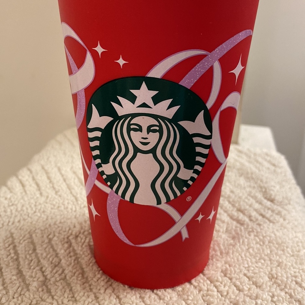 Starbucks 2021 Red Holiday 50 Years of Coffee & Joy Reusable Cup Size 16 oz - Picture 3 of 12